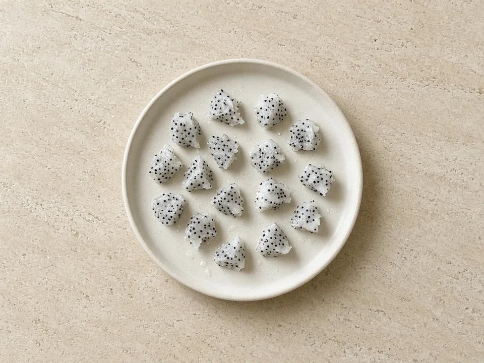 Dragon fruit for 9 months+: small soft pieces