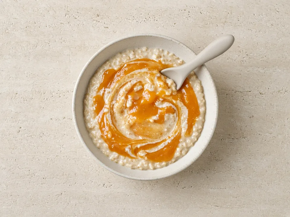 Dried apricots for 6 months+: stewed and mashed or blended