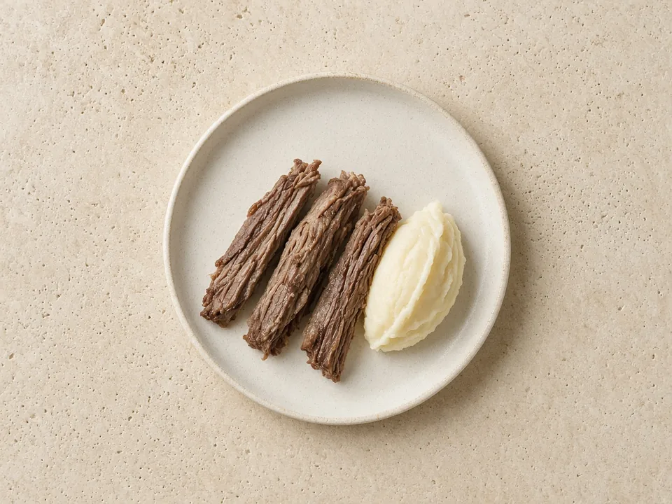 Duck for 6 months+: tender strips or finely shredded