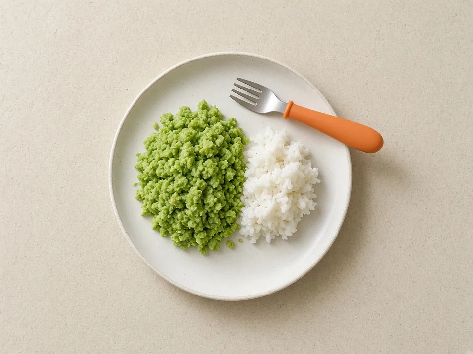 Edamame for 12 months+: flattened or mashed, or in dishes