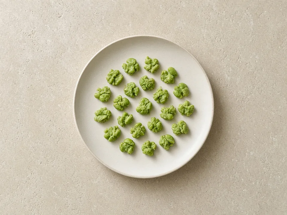 Edamame for 9 months+: flattened beans