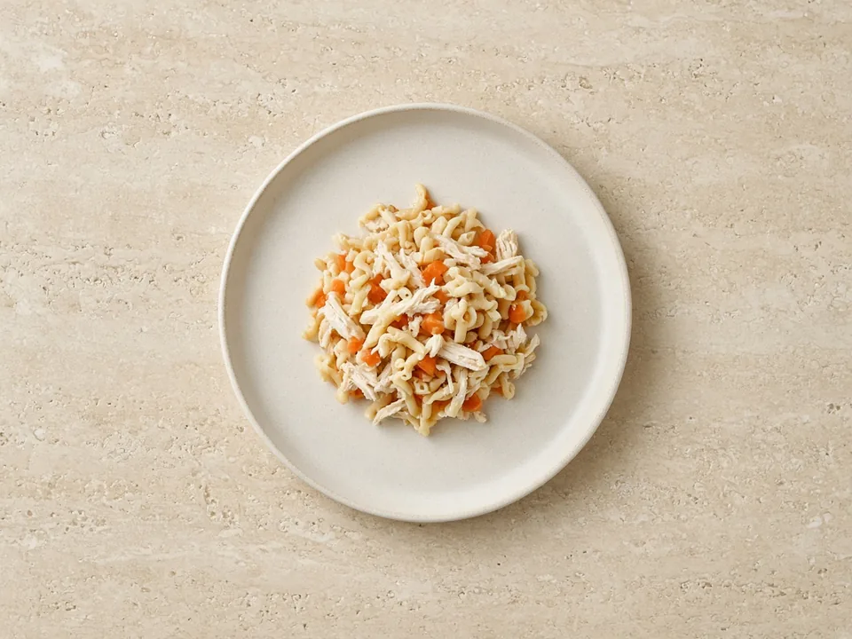 Egg noodles for 9 months+: short soft pieces