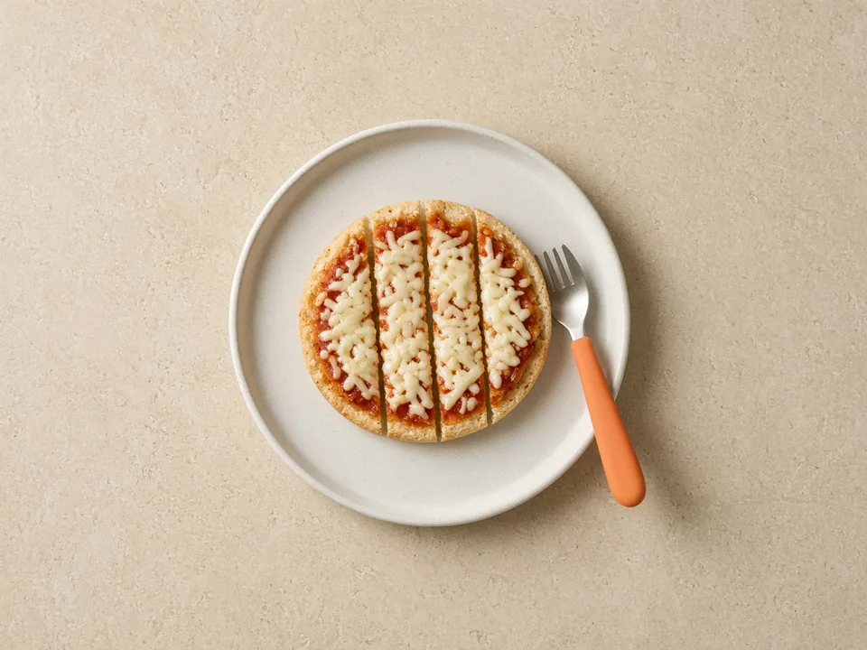 English muffin for 12 months+: strips, mini sandwiches or muffin 'pizzas'