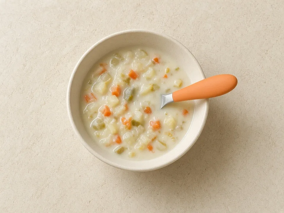 Evaporated milk for 2 years+: in family dishes