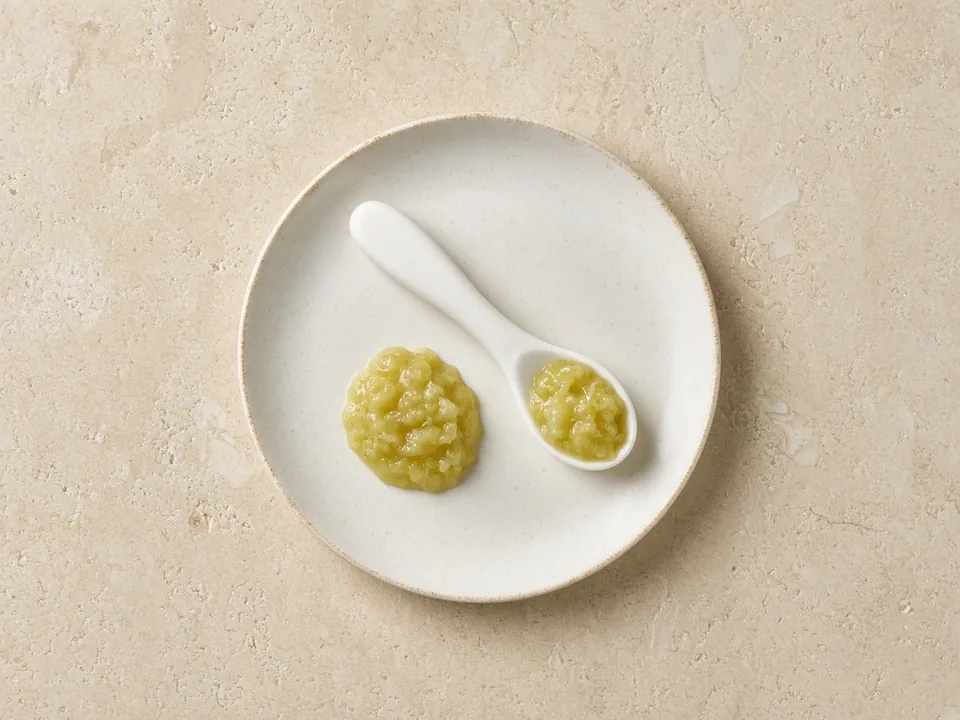 Feijoa for 6 months+: scooped and mashed