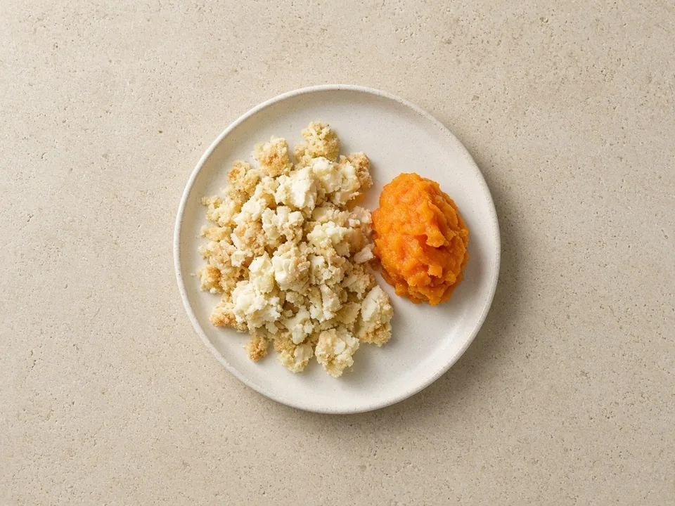 Fish cakes for 9 months+: small soft pieces