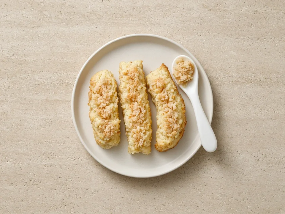 Fish roe for 6 months+: mashed cooked roe or fish cakes