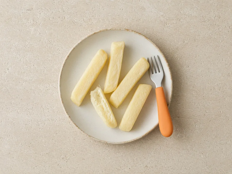 French fries for 12 months+: thick, soft fries