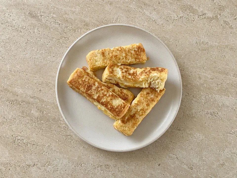 French toast for 6 months+: soft french toast strips