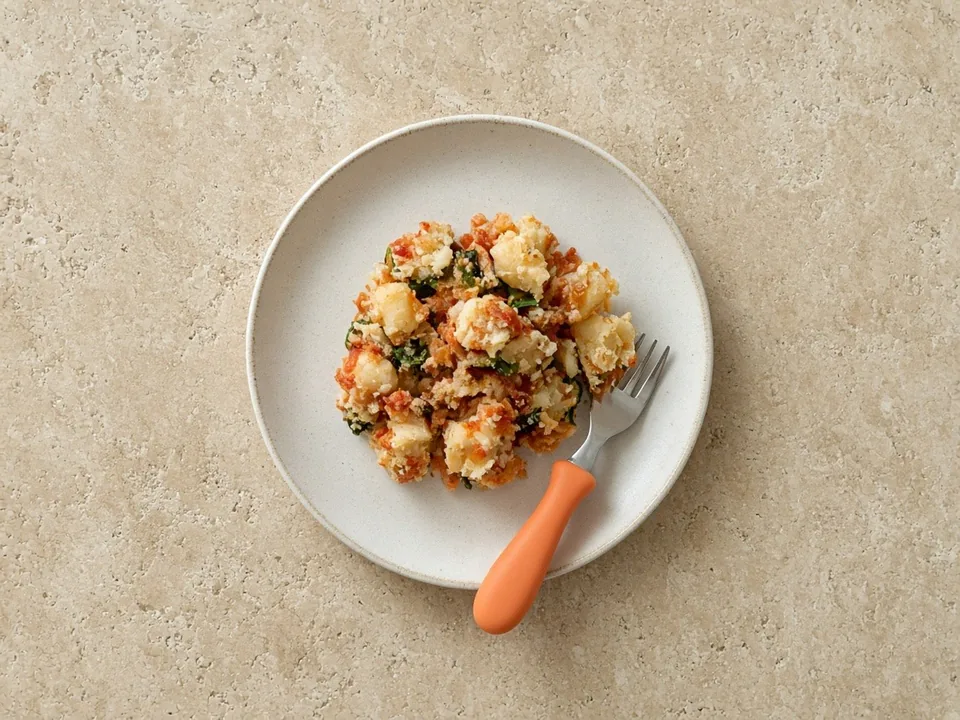 Gnocchi for 18 months+: cut gnocchi, boiled or baked