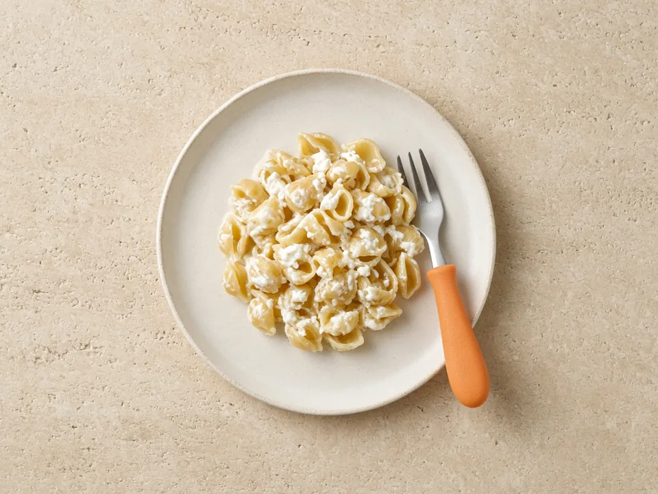 Goat cheese for 18 months+: with family meals