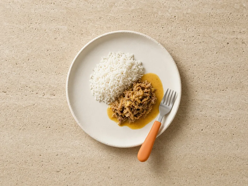 Goat meat for 12 months+: shredded or in family meals