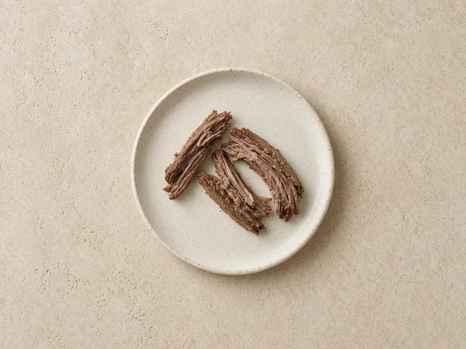 Goose for 6 months+: tender strips or finely shredded