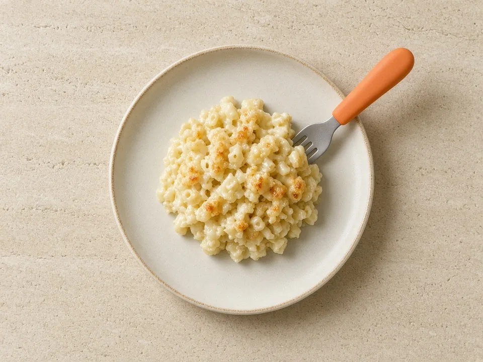 Gorgonzola for 18 months+: cooked, with family meals