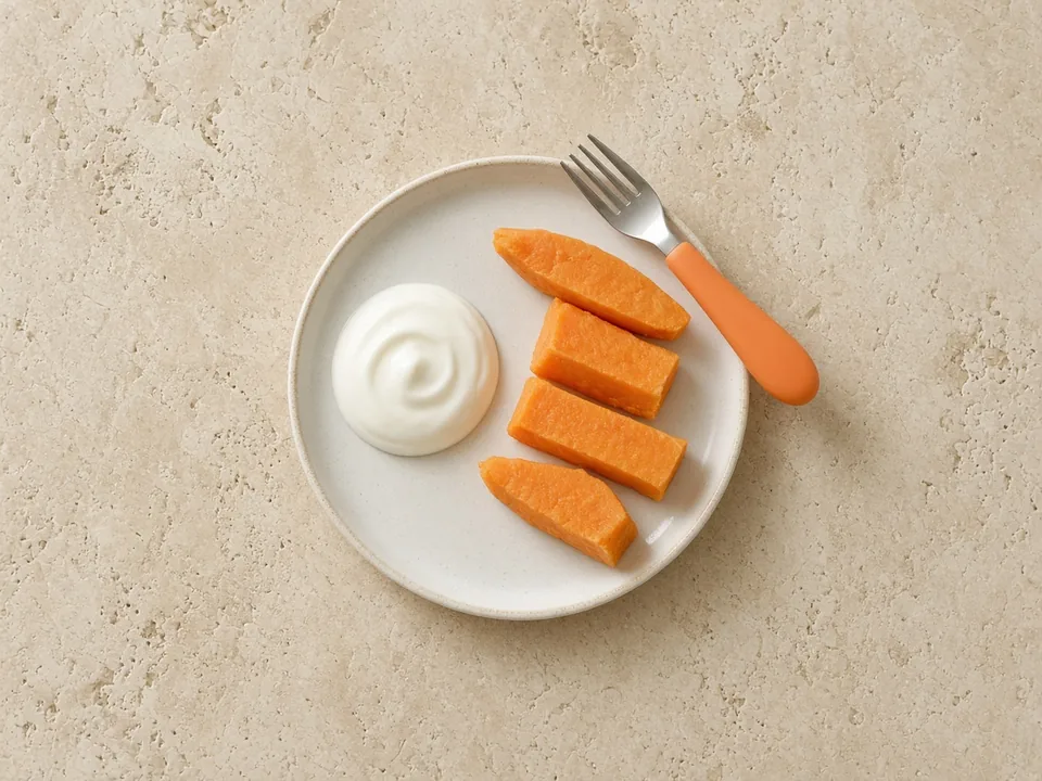 Greek yogurt for 18 months+: snack, dip or in family dishes