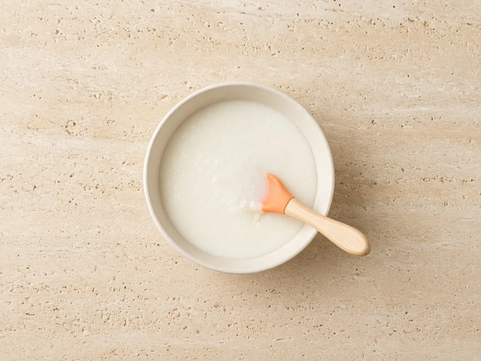 Grits for 6 months+: smooth, thin grits