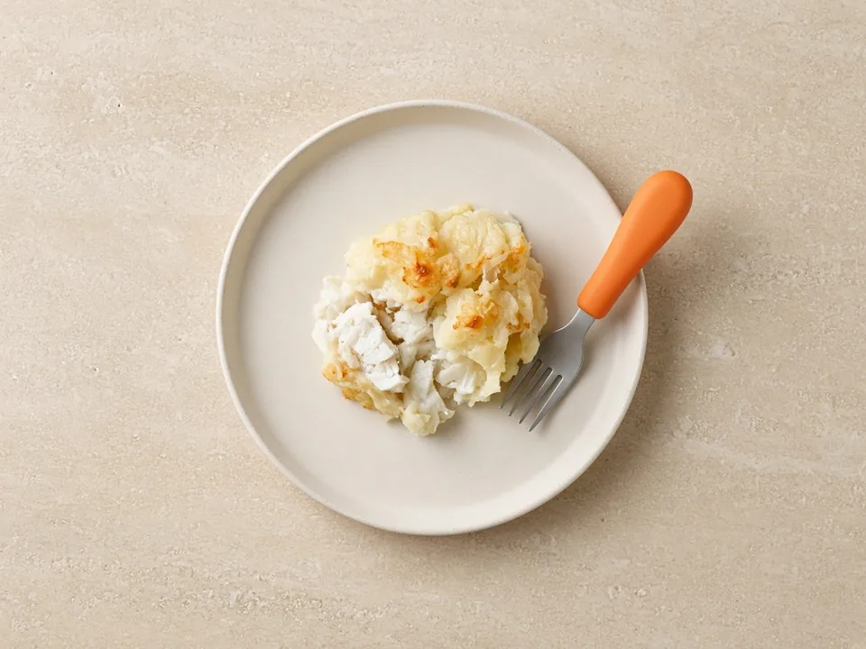 Haddock for 12 months+: pieces or in family meals
