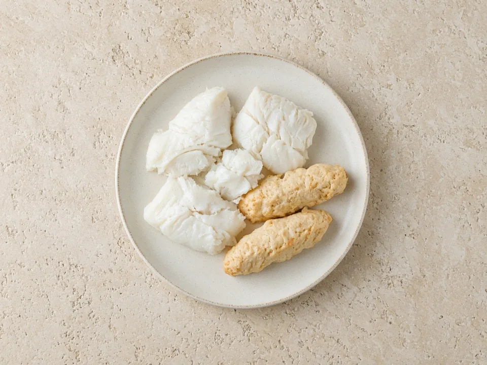 Haddock for 6 months+: soft flakes or fish cakes