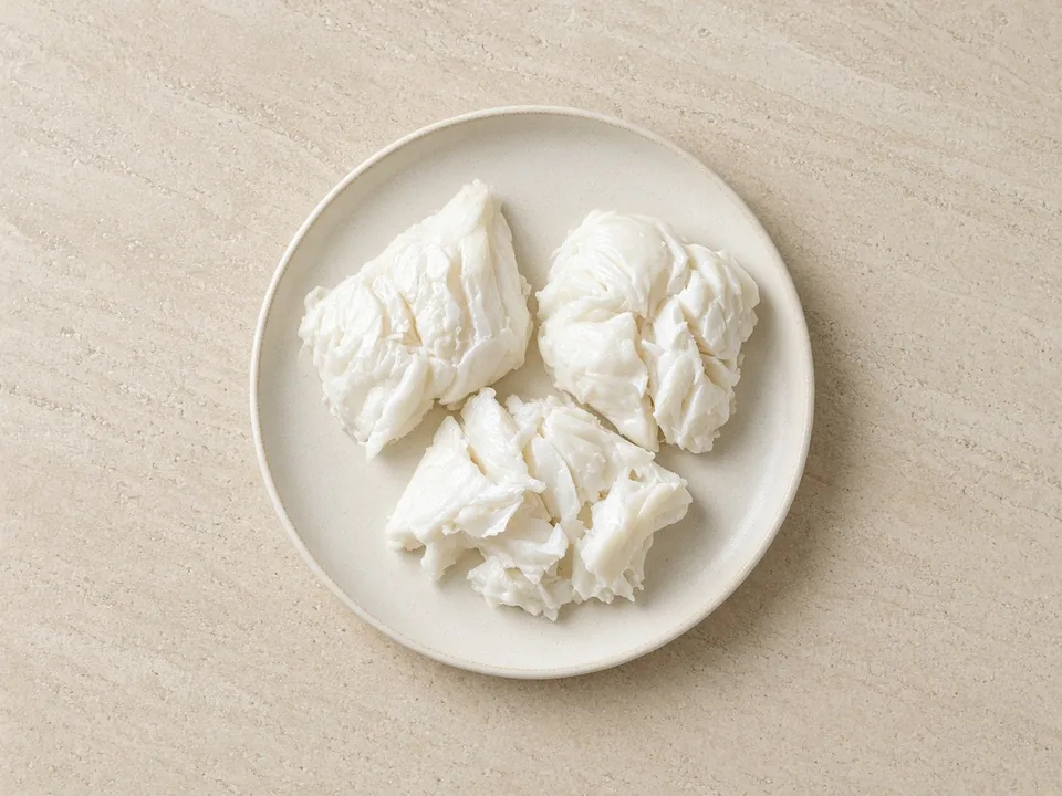 Halibut for 6 months+: soft flakes or fish cakes