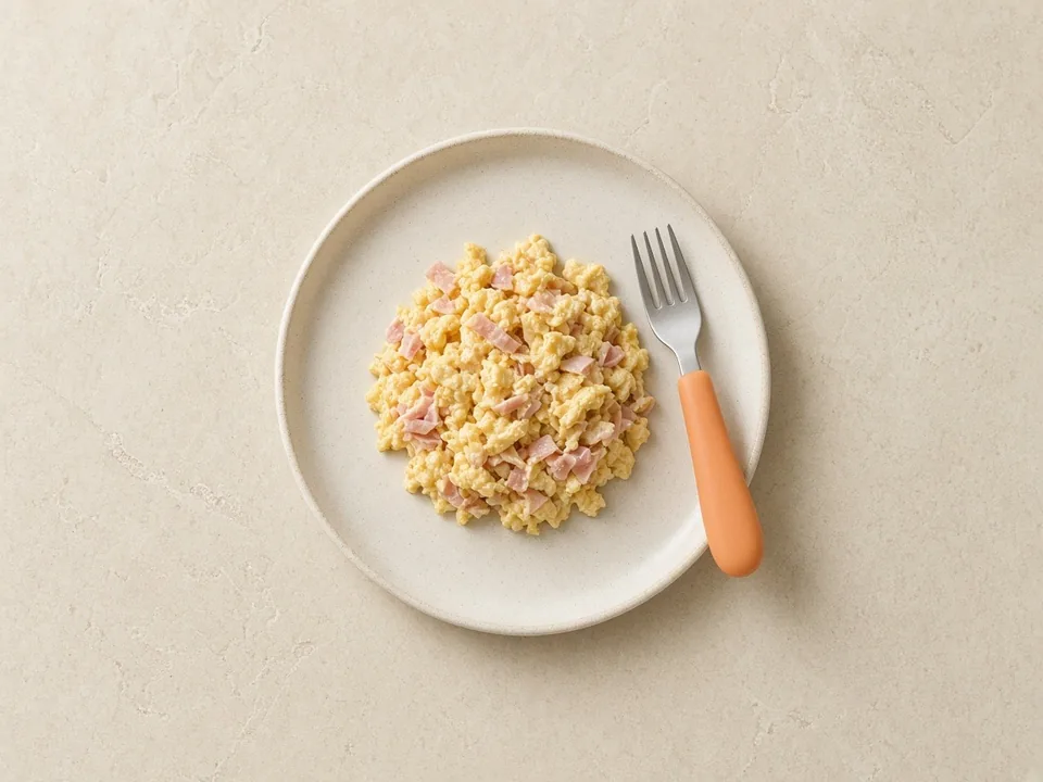 Ham for 12 months+: a little, finely chopped into soft food
