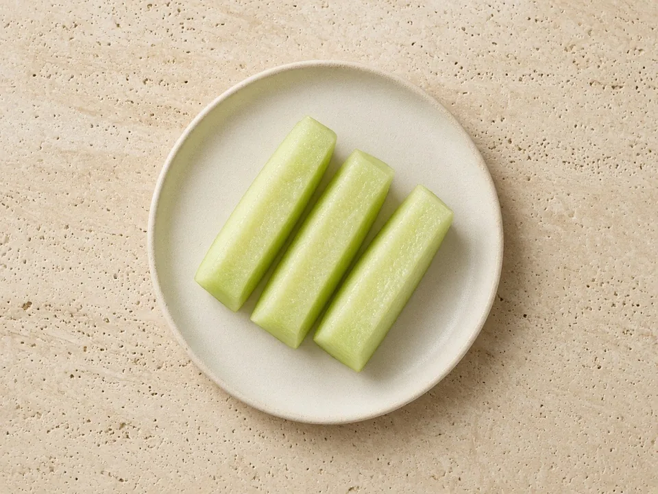 Honeydew for 6 months+: finger-sized sticks, rind and seeds removed