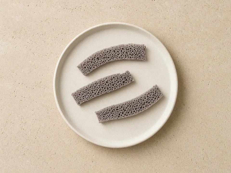 Injera for 6 months+: soft injera strips