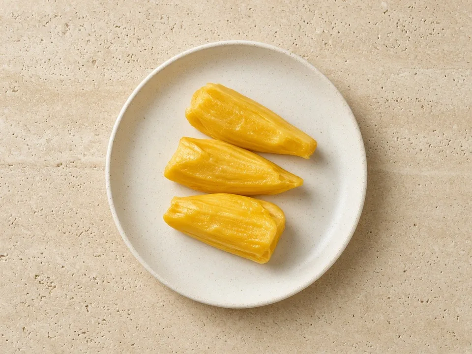 Jackfruit for 6 months+: soft-cooked strips, seeds removed, or mashed