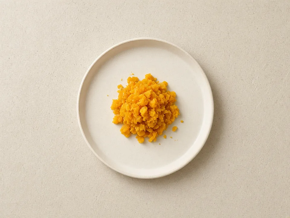 Kabocha squash for 9 months+: small soft pieces or lumpy mash