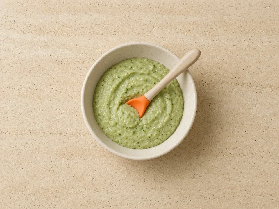 Kale for 6 months+: cooked and blended into soft foods