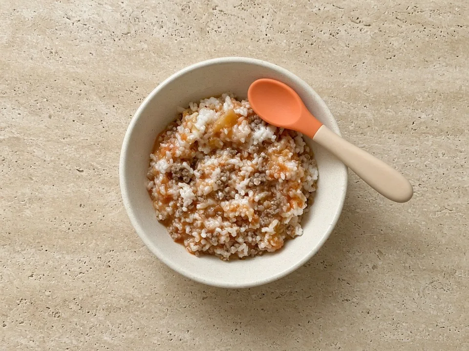 Kidney for 9 months+: finely minced, mixed into soft food