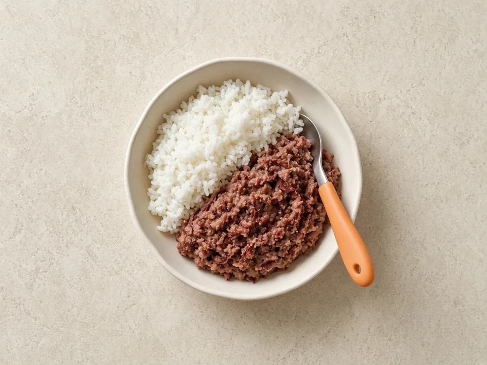 Kidney beans for 12 months+: flattened pieces or in dishes