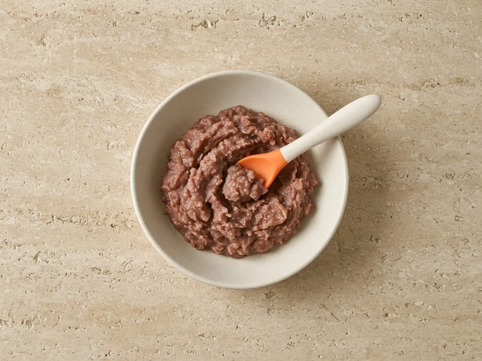 Kidney beans for 6 months+: smooth mash or bean fingers