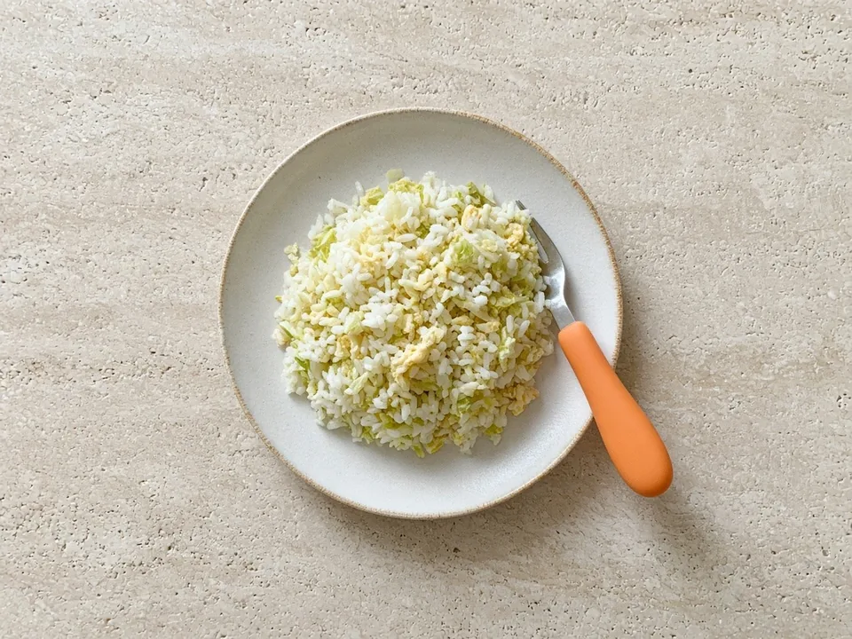 Kimchi for 12 months+: a teaspoon of mild kimchi, rinsed and finely chopped into food