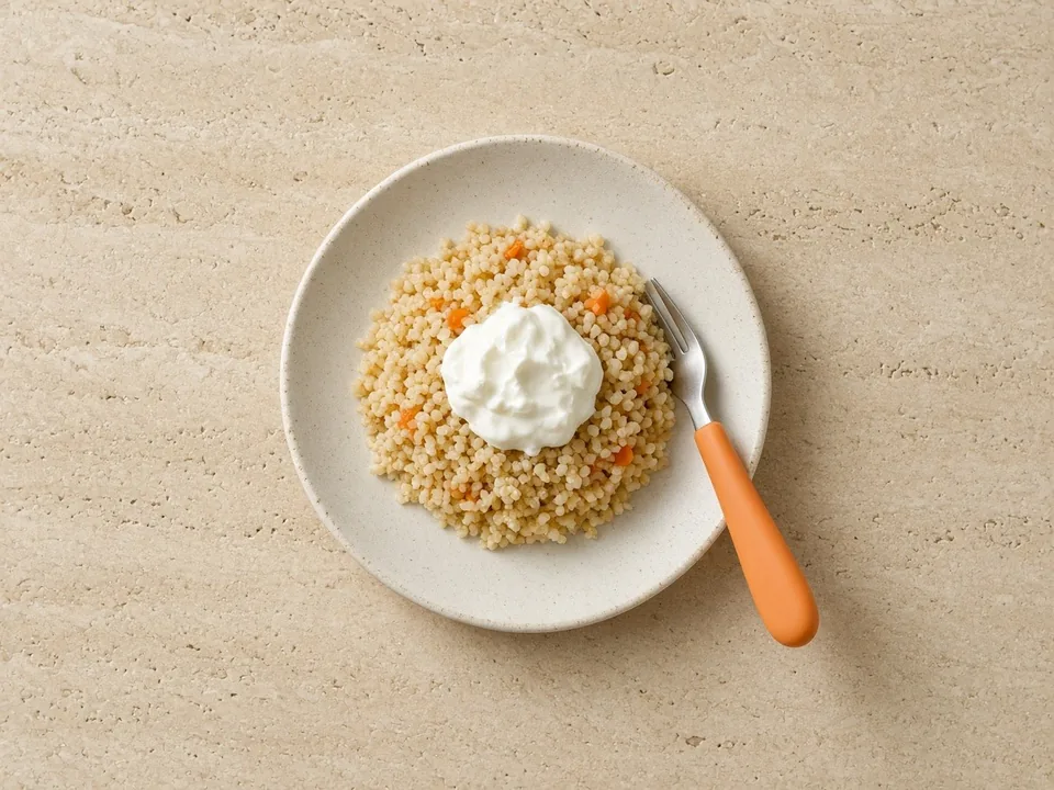 Labneh for 12 months+: spread, dip or in family dishes