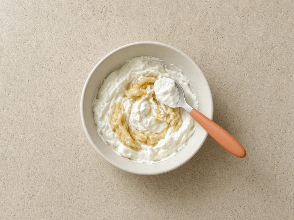 Labneh for 9 months+: thin spread on small pieces, or a dip