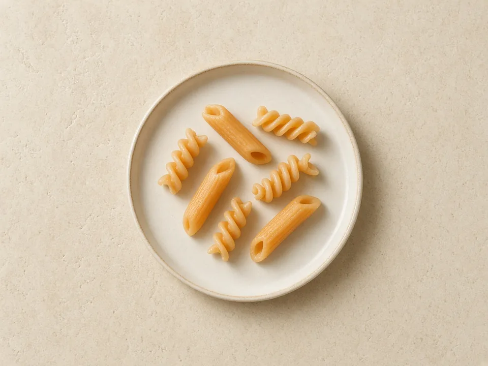 Lentil pasta for 6 months+: large soft shapes or wide strips