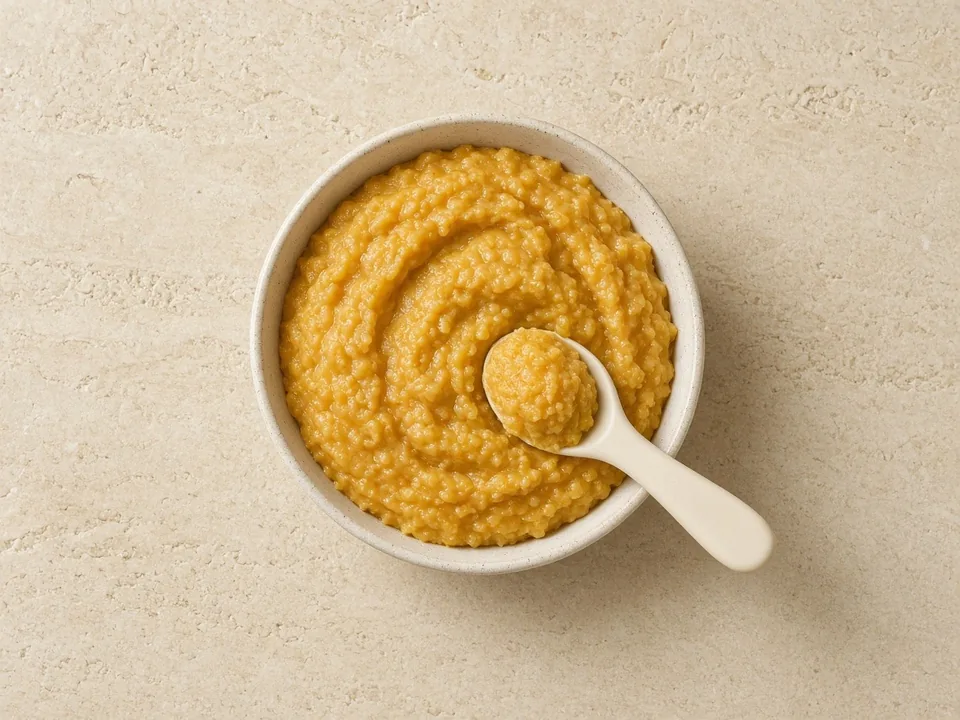 Lentils for 6 months+: thick mash or soft lentil fingers