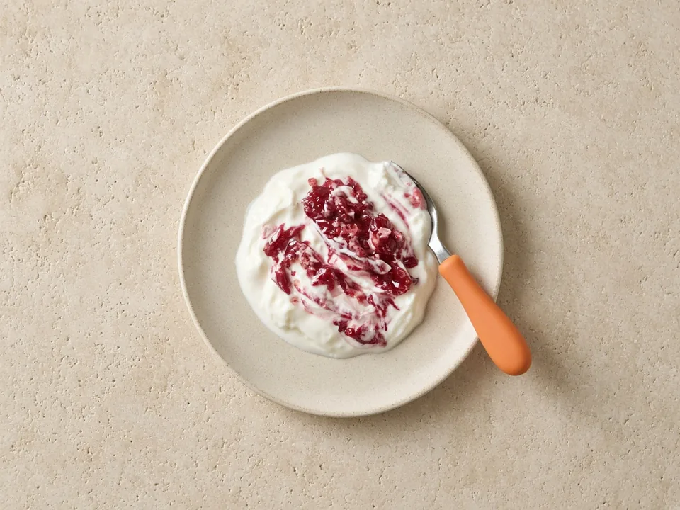 Lingonberries for 12 months+: cooked, or very ripe and squashed flat