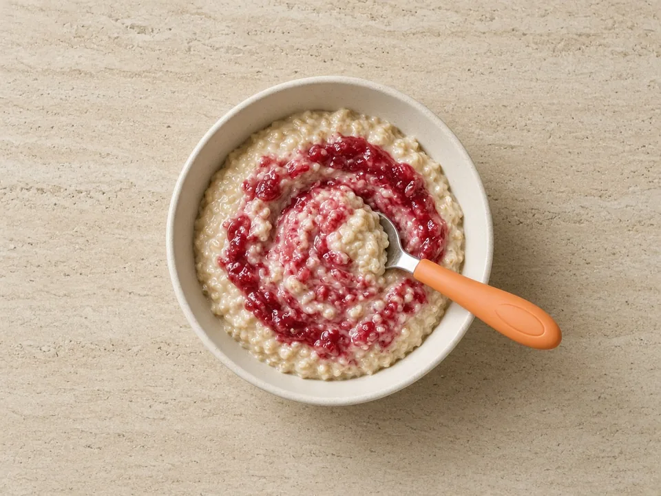 Lingonberries for 18 months+: squashed, cooked or baked in
