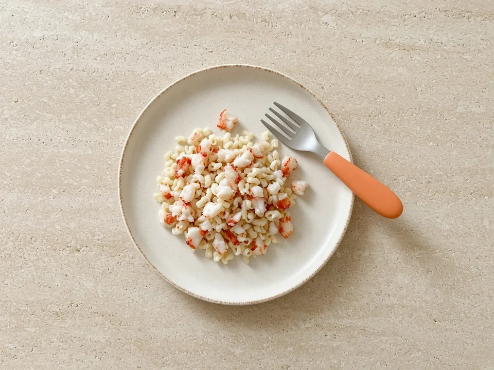 Lobster for 12 months+: chopped or in family meals