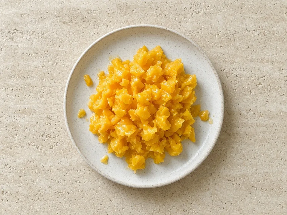 Mango for 9 months+: small soft pieces