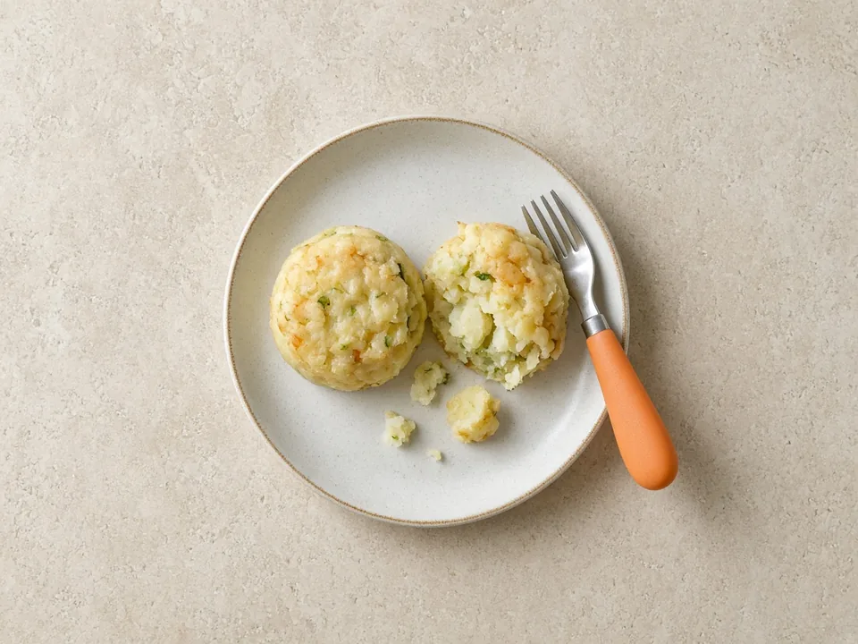 Mashed potatoes for 18 months+: mash, potato cakes or pie topping