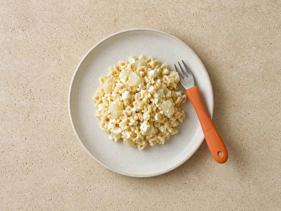 Mayonnaise for 18 months+: thinly spread or mixed into dishes