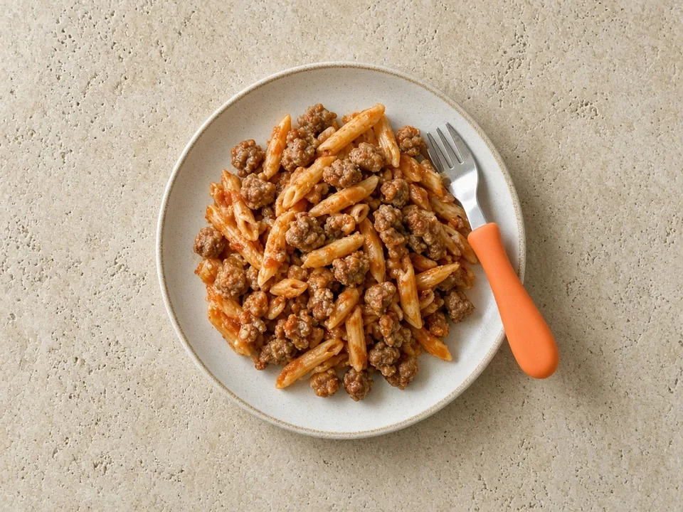 Meatballs for 18 months+: family meatballs, cut up
