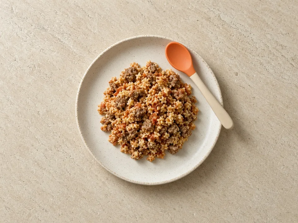 Meatloaf for 9 months+: small soft pieces