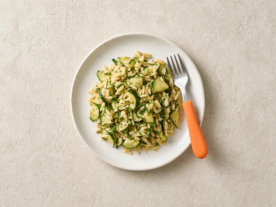 Mint for 18 months+: chopped mint in family dishes