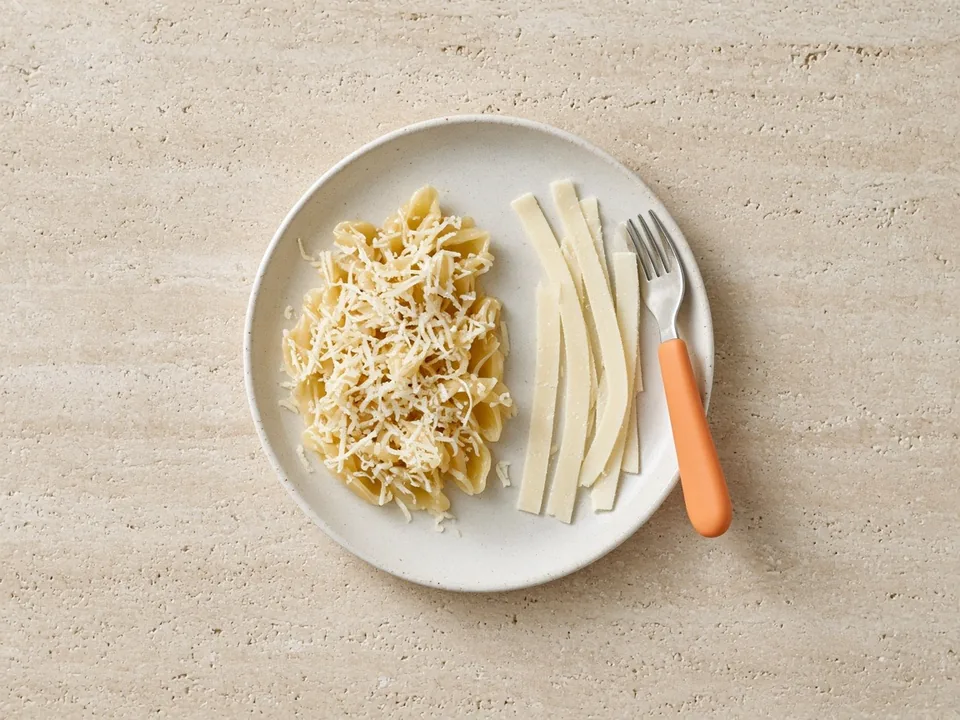 Monterey Jack for 12 months+: thin slices, shredded or melted