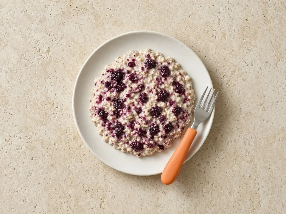 Mulberries for 18 months+: quartered or baked in