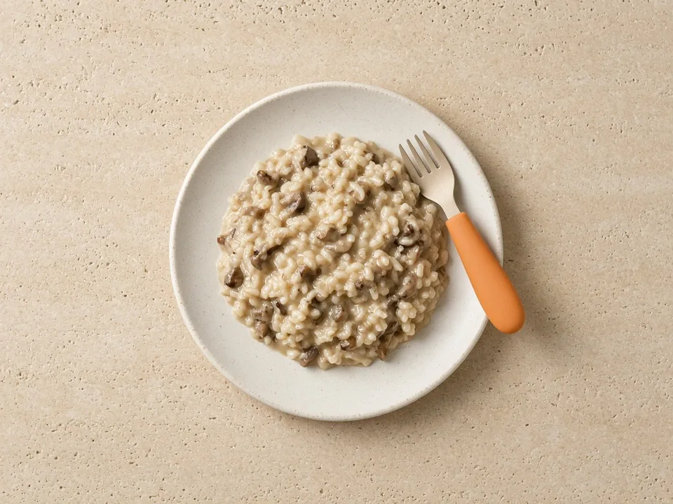 Mushroom for 12 months+: chopped or in family dishes