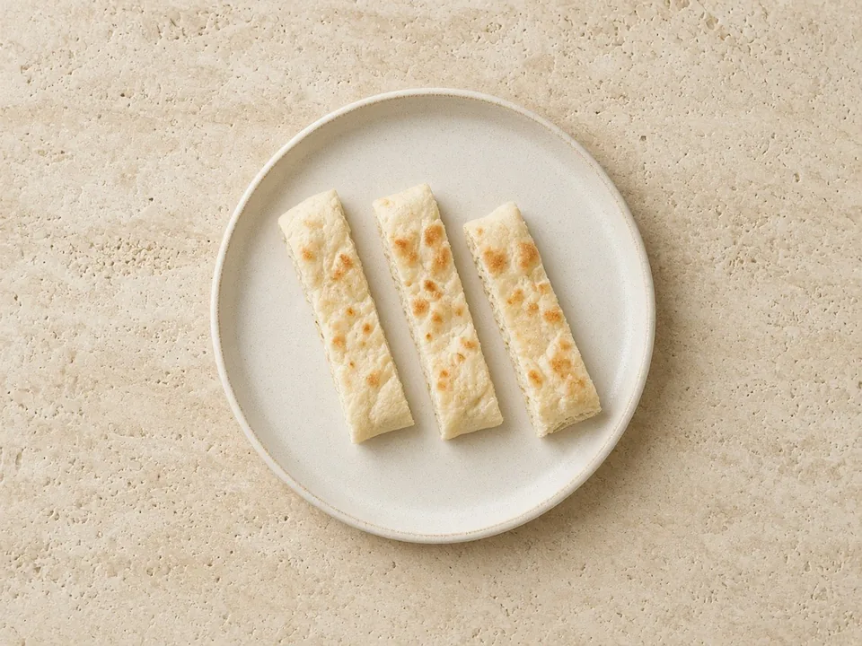 Naan for 6 months+: lightly toasted strips